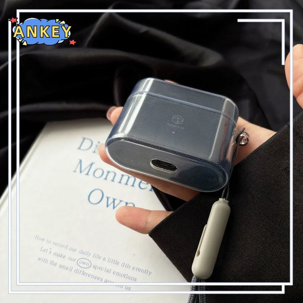 for ROSESELSA Earfree i5 Case Soft Clear TPU Shockproof Protective Cover Accessories with Lanyard