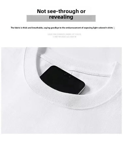 100% Cotton T Shirts Unisex 450G High Quality White T-shirts Tee Shirts Summer Blank Tshirt For Men Camisetas Para Hombre