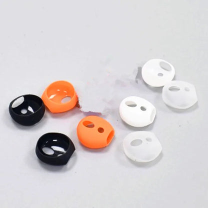 4 Pairs Soft Silicone Ear Tips,Anti-slip Ultrathin Ear Buds Replacement Covers Ear Gels for Apple Airpods 1 2 Earphone Eartips