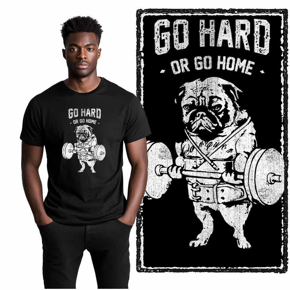 Coolmind YG Fitness Gym Cotton exclusive graphic Men's T-shirt 100% cotton large size fresh black men's new style T-shirt