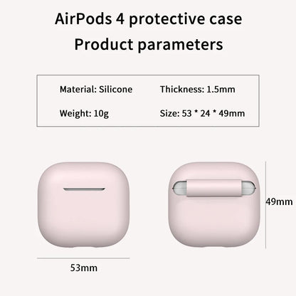 New Case For Apple AirPods 4 Silicone Protective Cover With Charging Port Anti-Dust Dirt Dust Plug For Airpods 4 Earphone Case