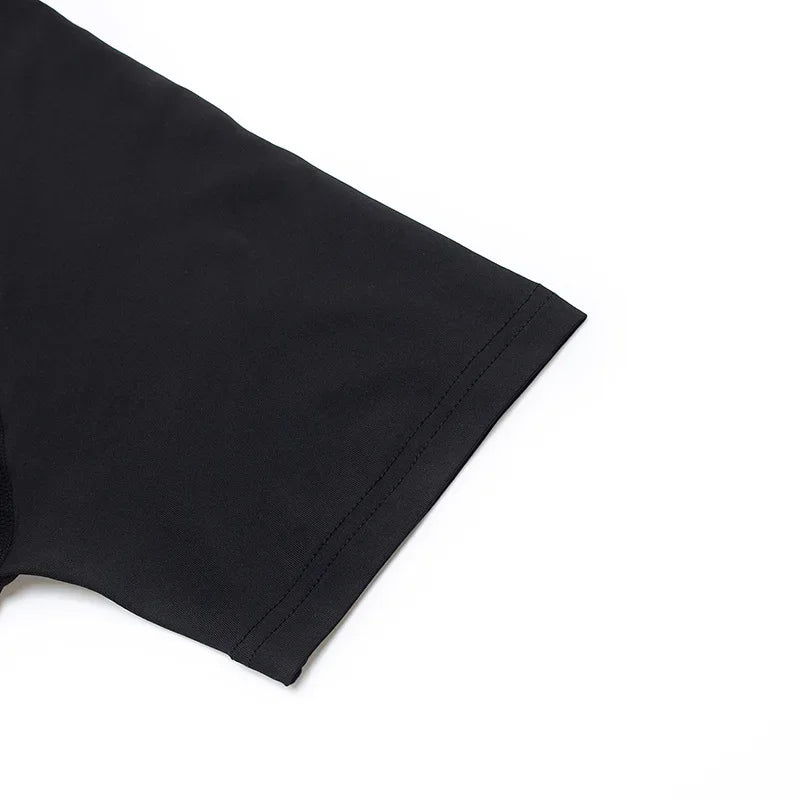 Animated Compression T Shirt Dagger Print for Men Athletic Quick Dry Tops Rash Guard Gym Workout Running Baselayers Undershirts