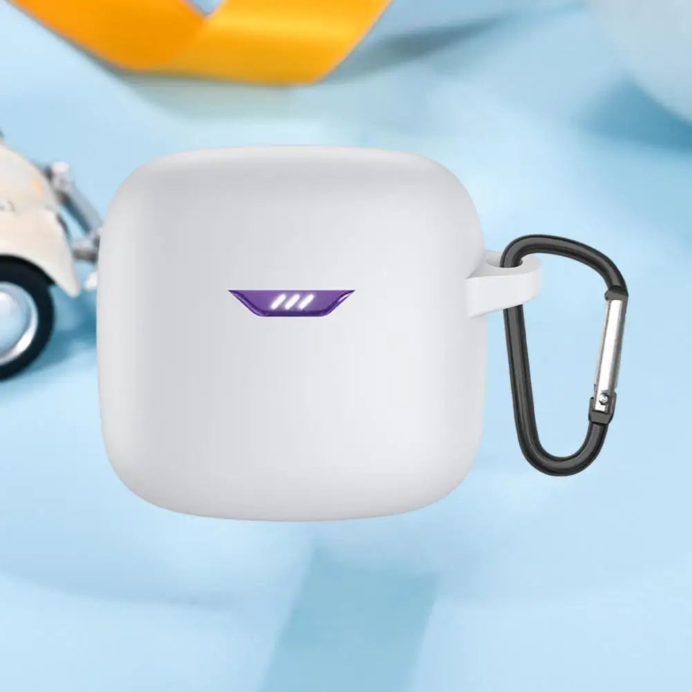 Soft Silicone Phone Case Earphone Case Waterproof Shockproof with Hook Soft Silicone Protective Cover for JBL Tune Flex