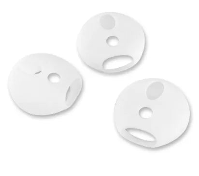 4 Pairs Soft Silicone Ear Tips,Anti-slip Ultrathin Ear Buds Replacement Covers Ear Gels for Apple Airpods 1 2 Earphone Eartips