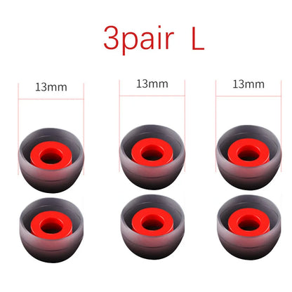 3/1 Pairs Ear Pads For Headphones Earphone Tips Silicone Ear Tips Small In-ear Earphone Covers Earbuds Eartips Accessories