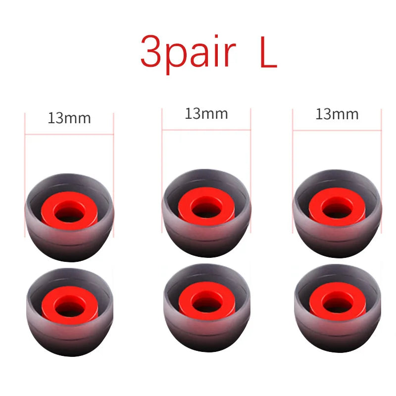 3/1 Pairs Ear Pads For Headphones Earphone Tips Silicone Ear Tips Small In-ear Earphone Covers Earbuds Eartips Accessories