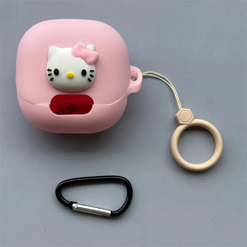 For (MI)Xiaomi Buds 5 ProTrue Wireless Bluetooth Earphone Cover DIY Cartoon Silicone Anti Drop Soft Cover With Hook