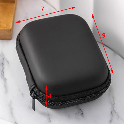 Mini Square EVA Earphone Protective Box Digital Charger Headphone Storage Bag USB Data Cable Organizer Carrying Pouch