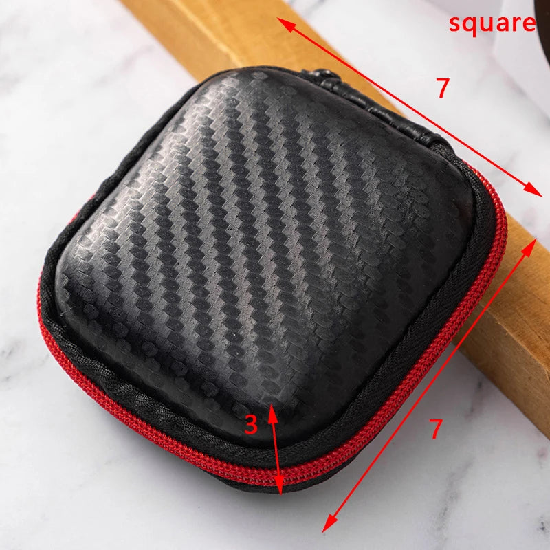 Mini Square EVA Earphone Protective Box Digital Charger Headphone Storage Bag USB Data Cable Organizer Carrying Pouch