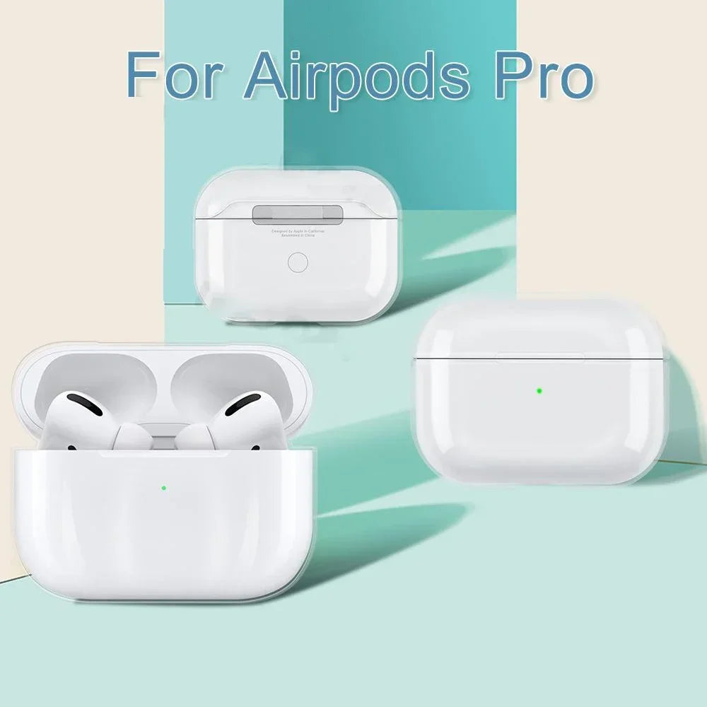 Transparent PC Earphone Case For AirPods 4 3 2 1 Pro 2 USB C Cover Hard Anti-fall Clear Headphone Coque For AirPods 4 4th Pro2