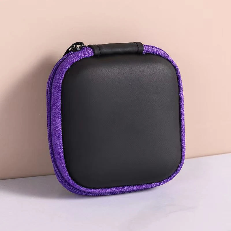 Mini Square EVA Earphone Protective Box Digital Charger Headphone Storage Bag USB Data Cable Organizer Carrying Pouch