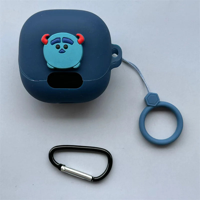 For (MI)Xiaomi Buds 5 ProTrue Wireless Bluetooth Earphone Cover DIY Cartoon Silicone Anti Drop Soft Cover With Hook