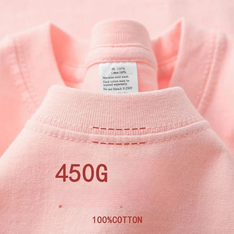 100% Cotton T Shirts Unisex 450G High Quality White T-shirts Tee Shirts Summer Blank Tshirt For Men Camisetas Para Hombre