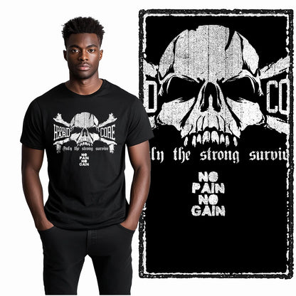 Coolmind YG Fitness Gym Cotton exclusive graphic Men's T-shirt 100% cotton large size fresh black men's new style T-shirt