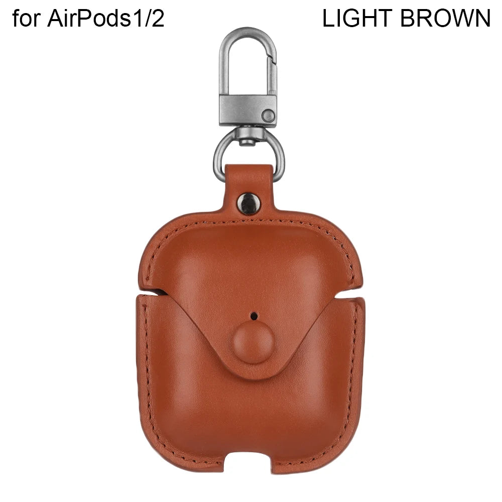 PU Leather Bluetooth Wireless Earphone Case for Apple Airpods 1/2/3/Pro Ultralight Fashion Headphones Case Protective Cover