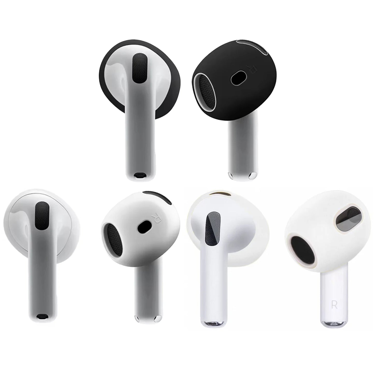 Anti-Slip Ear Covers Eartips for Apple AirPods 4 Replacement Ultra Thin Earbuds Cover Earphone Skin for AirPods 4 Accessories