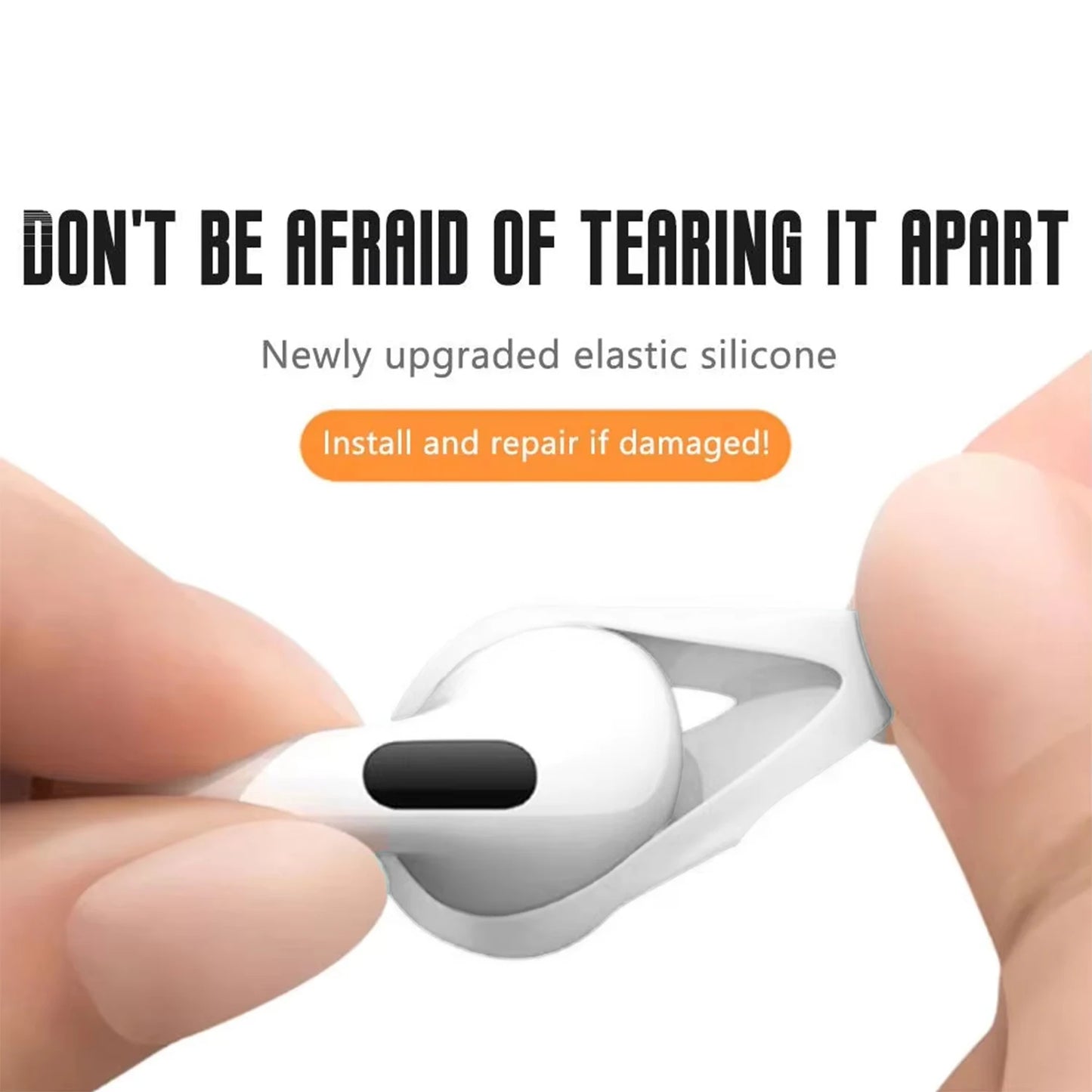 Anti-Slip Ear Covers Eartips for Apple AirPods 4 Replacement Ultra Thin Earbuds Cover Earphone Skin for AirPods 4 Accessories