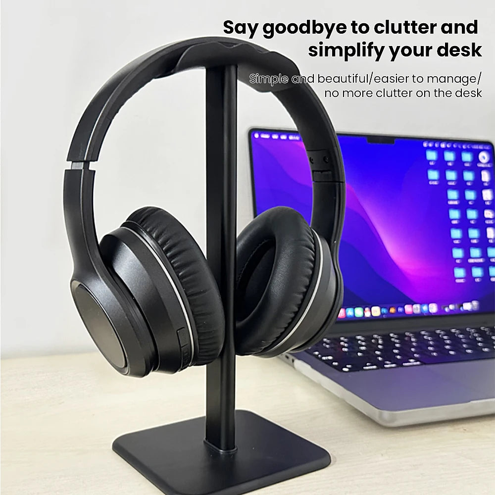 Desktop Aluminium Alloy Aluminium for-Bluetooth Headset Stand Holder Headphone Rack Mount Hanger wired Earphone Gamer Hanger PC