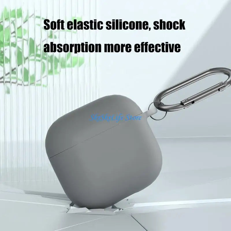 E65E Liquid Silicone Earphone Protector Case AntiYellowing Cover for