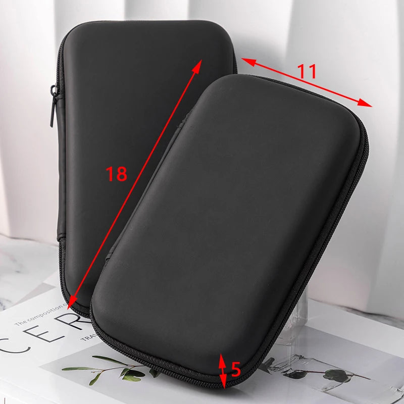Mini Square EVA Earphone Protective Box Digital Charger Headphone Storage Bag USB Data Cable Organizer Carrying Pouch