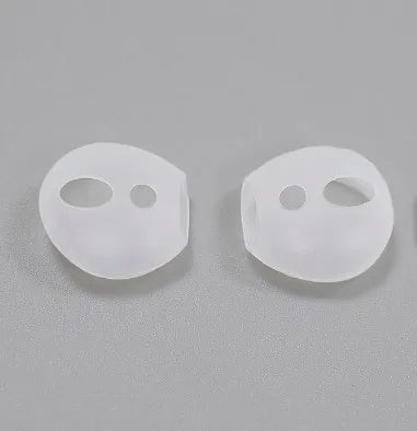 4 Pairs Soft Silicone Ear Tips,Anti-slip Ultrathin Ear Buds Replacement Covers Ear Gels for Apple Airpods 1 2 Earphone Eartips