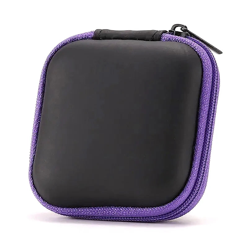 Mini Square EVA Earphone Protective Box Digital Charger Headphone Storage Bag USB Data Cable Organizer Carrying Pouch
