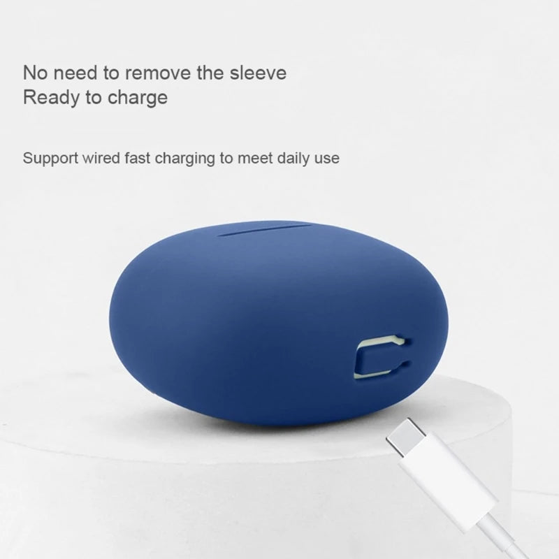 Waterproof Earphone Sleeve Soft Silicone Cover Secure Earphone Case Long Service Case Earbud Case fitting For Realme Buds T110