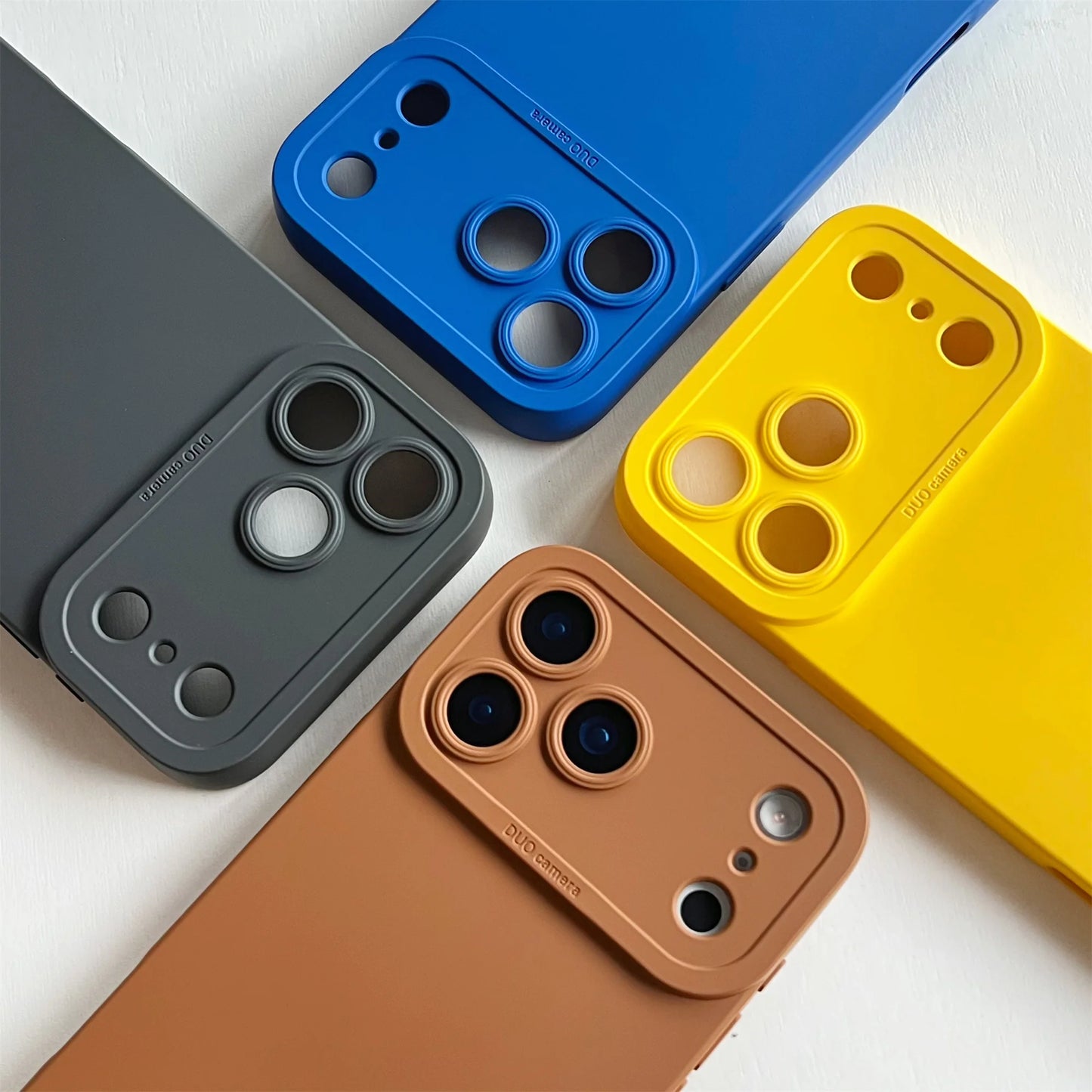 For iPhone 17 16 Pro Max iPhone 17 Air iPhone 16 Plus Case funda Shockproof Cover Promotion TPU Soft Luxtury Silicone Phone Case