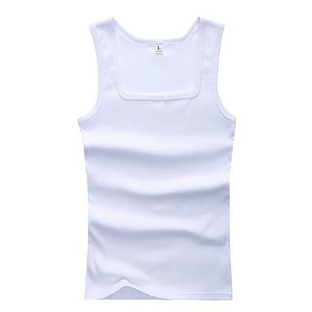 Hot Sale Mens Sport Fitness Underwaist Shirt Solid Elastic Cotton Vest Sweatshirt Tank Top Gym Fashion Jacket Cool Comfort Sexy
