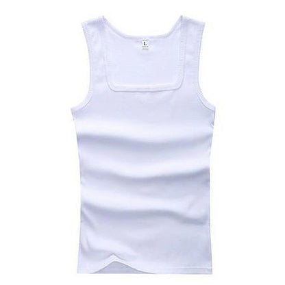 Hot Sale Mens Sport Fitness Underwaist Shirt Solid Elastic Cotton Vest Sweatshirt Tank Top Gym Fashion Jacket Cool Comfort Sexy