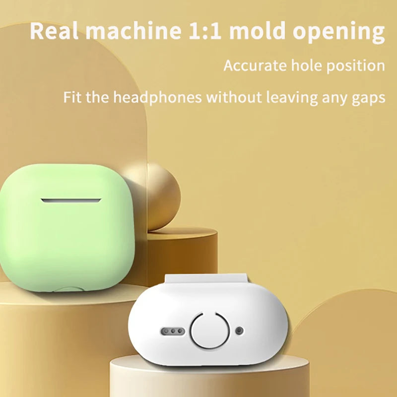 New Case For Apple AirPods 4 Silicone Protective Cover With Charging Port Anti-Dust Dirt Dust Plug For Airpods 4 Earphone Case