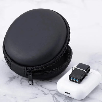 Earphone Holder Case Storage Carrying Hard Bag Box Case For Earphone Headphone Accessories Earbuds memory Card USB Cable