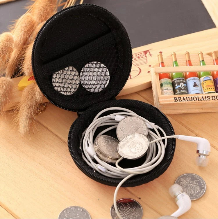 Earphones Holder Case Portable Storage Carrying Hard Bag Box Case For Headphone Accessories Earbuds Memory Card USB Data Cables