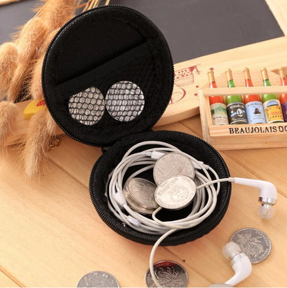 Earphones Holder Case Portable Storage Carrying Hard Bag Box Case For Headphone Accessories Earbuds Memory Card USB Data Cables