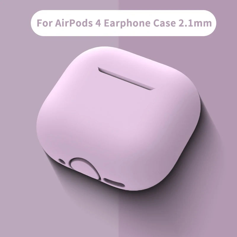 New Case For Apple AirPods 4 Silicone Protective Cover With Charging Port Anti-Dust Dirt Dust Plug For Airpods 4 Earphone Case