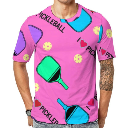 Popular Sports Funny Pickleball T-shirt For Men And Women Outdoor Sport Short Sleeve T Shirts Fashion Trend Kid Casual Tee Top