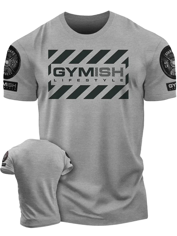 New 3D Printed Recover Fully Workout T-Shirt Funny Gym T-Shirt High Quality Cotton Men's Short Sleeves Muscle Man Tough Guy T