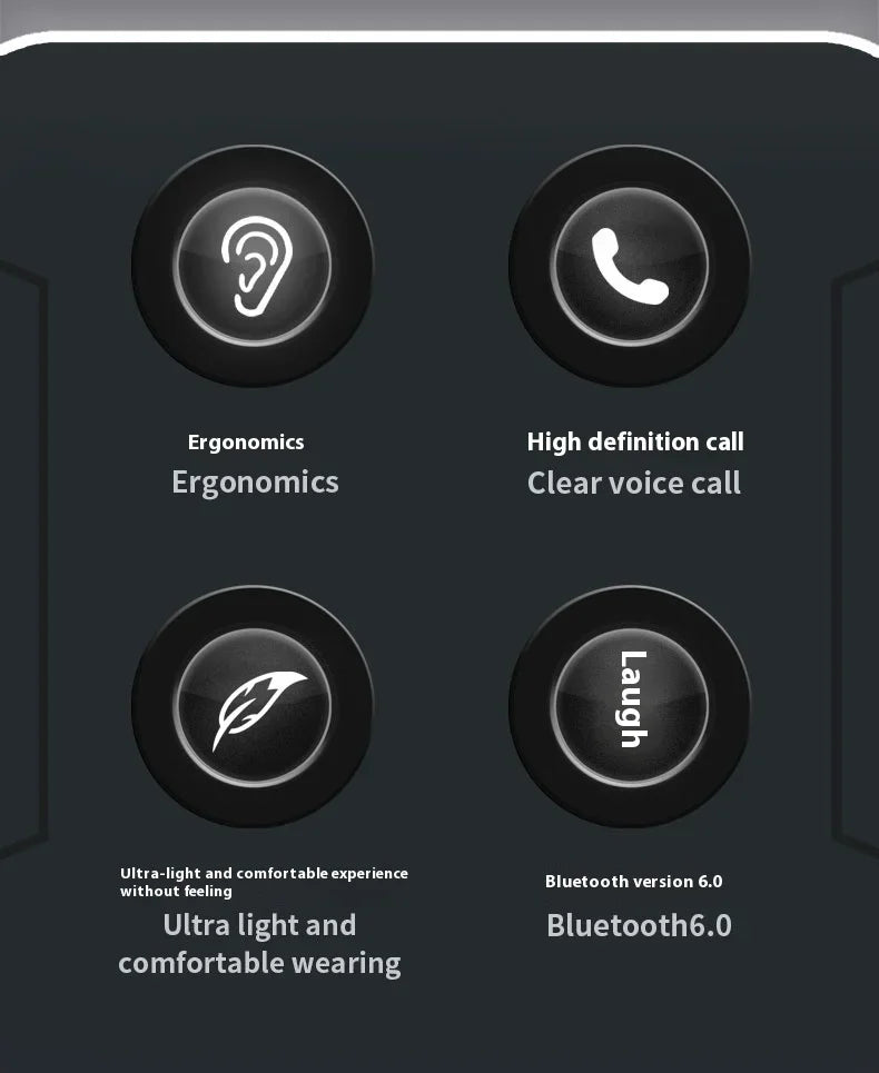 MONSTER AC530 Wireless Earphones Bone Conduction Ear Hanging Non in Ear Double Folding Ergonomics Bluetooth Sports Earphones