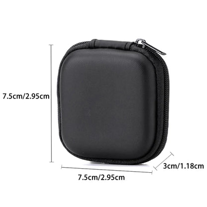 Mini Square EVA Earphone Protective Box Digital Charger Headphone Storage Bag USB Data Cable Organizer Carrying Pouch