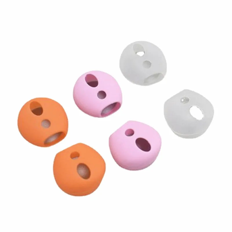 4 Pairs Soft Silicone Ear Tips,Anti-slip Ultrathin Ear Buds Replacement Covers Ear Gels for Apple Airpods 1 2 Earphone Eartips