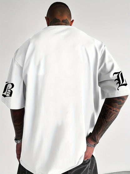 A popular Chicago men's T-shirt for summer 2025 Casual fashionable breathable and lightweight outdoor men's T-shirt