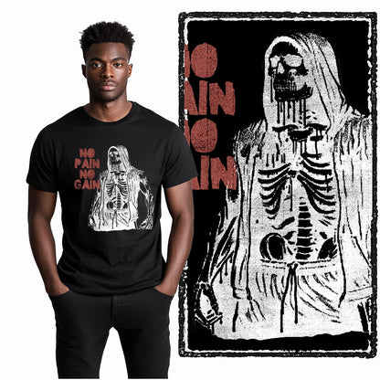 Coolmind YG Fitness Gym Cotton exclusive graphic Men's T-shirt 100% cotton large size fresh black men's new style T-shirt