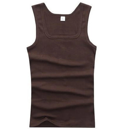 Hot Sale Mens Sport Fitness Underwaist Shirt Solid Elastic Cotton Vest Sweatshirt Tank Top Gym Fashion Jacket Cool Comfort Sexy