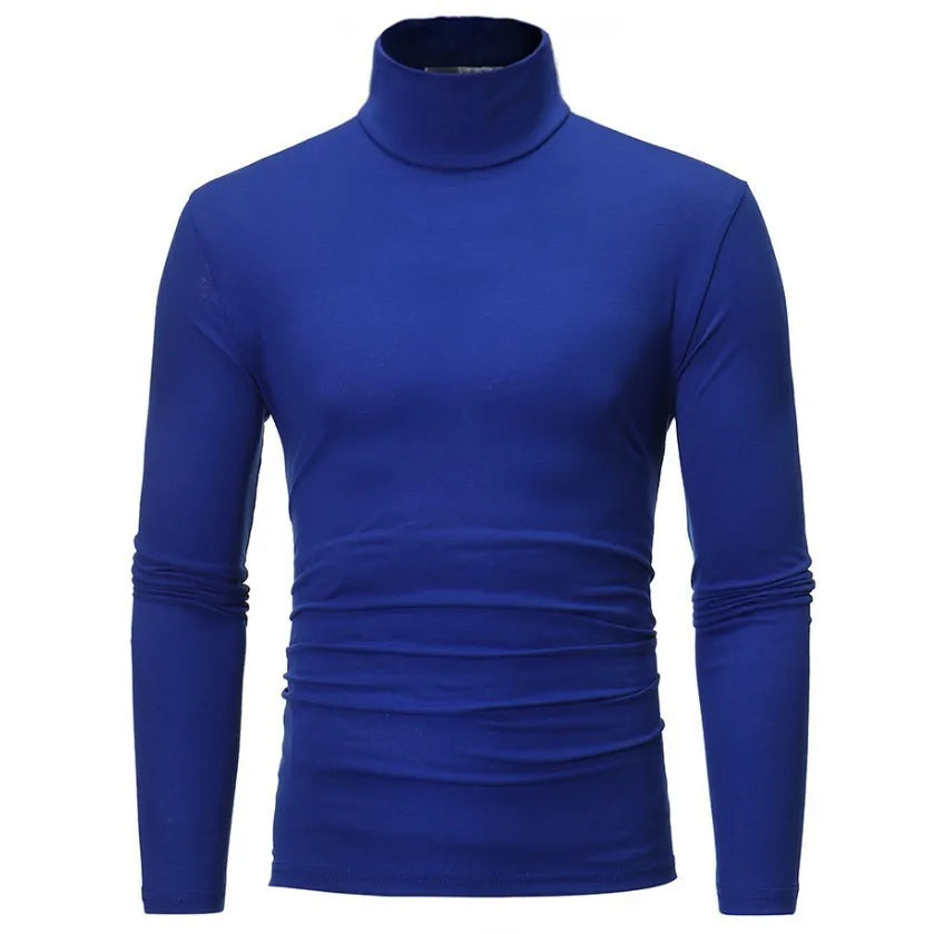 Thermal Underwear Tops Men Winter Clothes Thermal Shirt Autumn Men's Winter Tights High Neck Thin Slim Fit Long Sleeve T-shirt