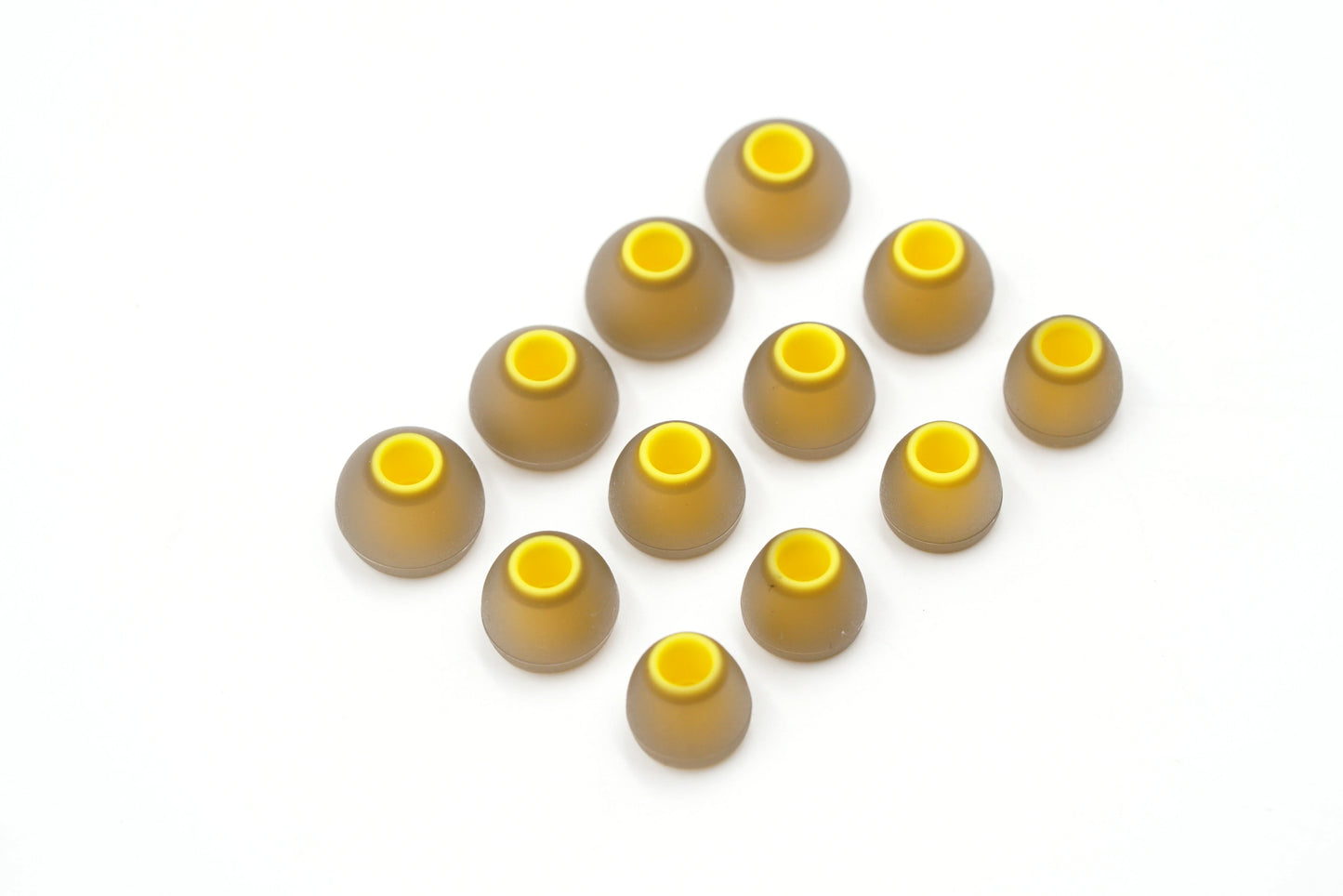 BQEYZ Winter Ultra Eartips Yellow Silicone Earcap 3 Pairs Replacement Silicone Eartips Compatible with BQEYZ Earphone