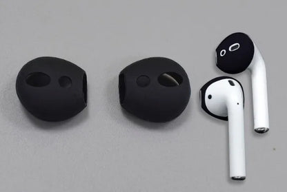 4 Pairs Soft Silicone Ear Tips,Anti-slip Ultrathin Ear Buds Replacement Covers Ear Gels for Apple Airpods 1 2 Earphone Eartips