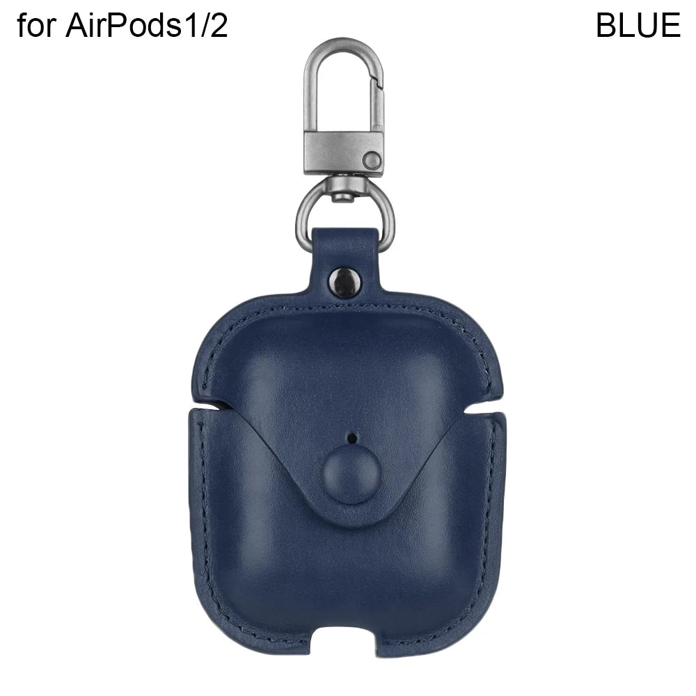 PU Leather Bluetooth Wireless Earphone Case for Apple Airpods 1/2/3/Pro Ultralight Fashion Headphones Case Protective Cover