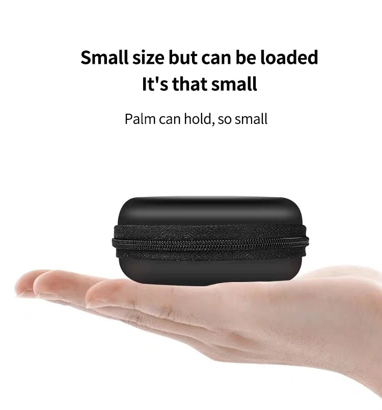 Earphone Case EVA Hard Shell Headset Protective Box Travel Headphone Carrying Bag for Wireless Bluetooth Headphone Storage Bag