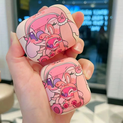 Earphone Accessories For AirPods Pro 2nd Case Cartoon Stitch Cover For AirPods 3 1 2 New Frosted Case Earphone Charging Box