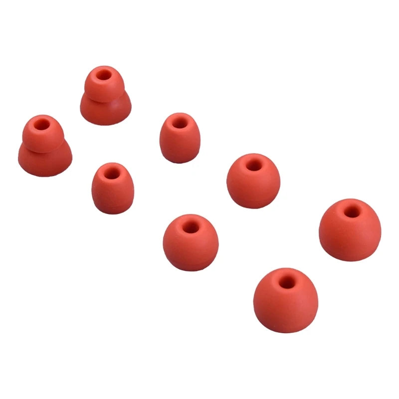 4Pairs Soft Silicone Earbuds Earphone Tips Earplug Cover for Beats Flex / Beats X / Powerbeats Pro Headphone Eartips replacement